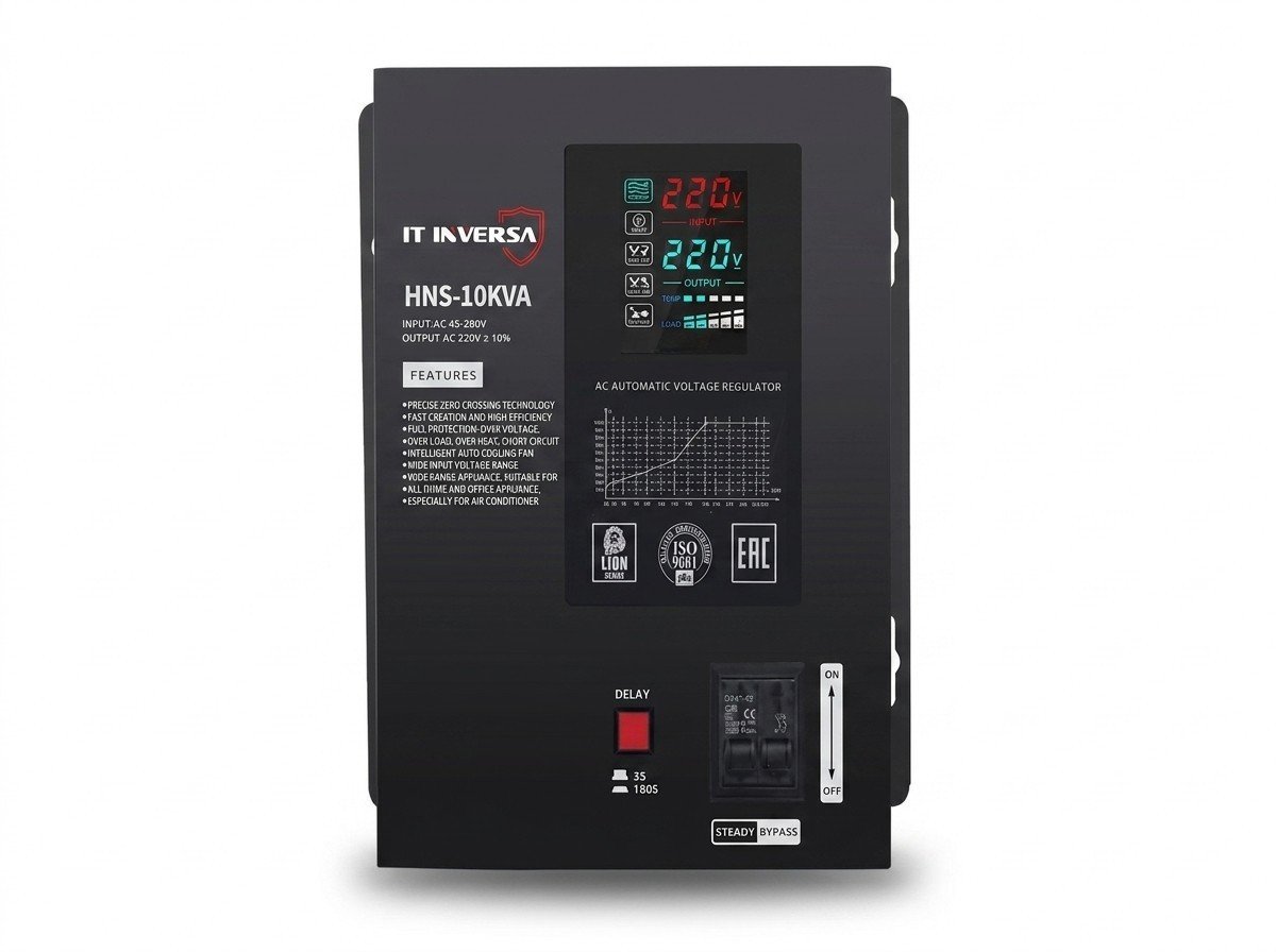 Estabilizador de Voltaje Automático Ultra-Wide input Range 220V-10KVA