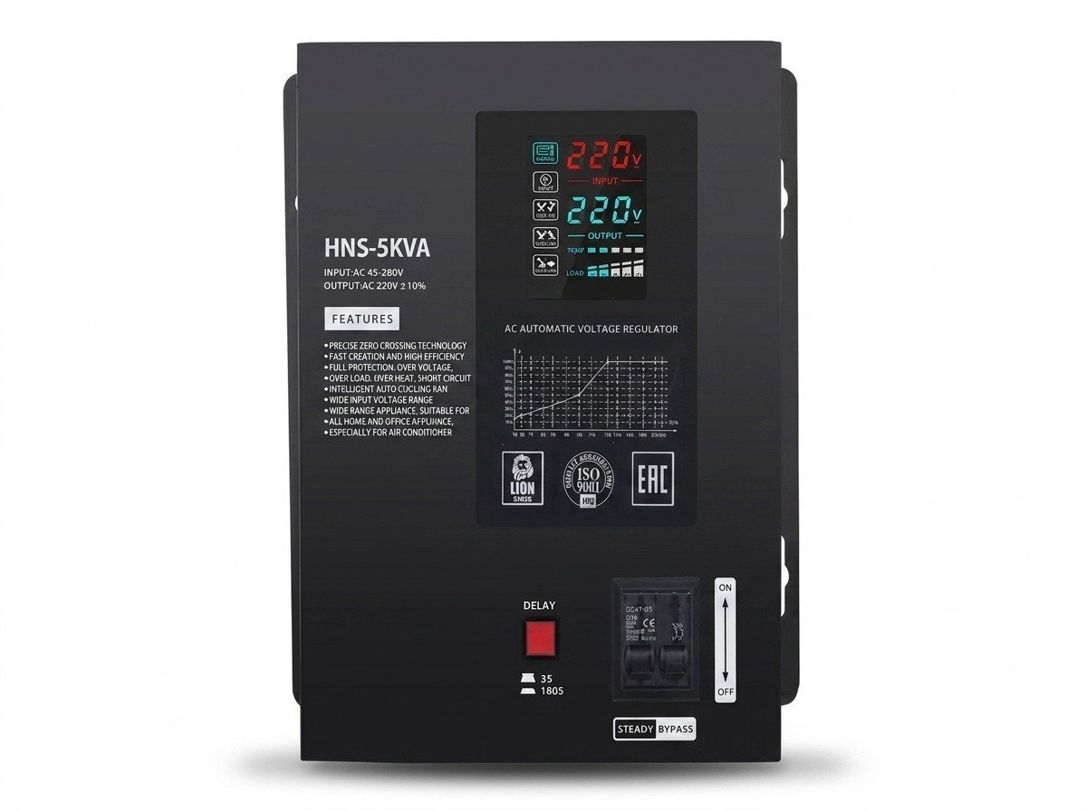Estabilizador de Voltaje Automático Ultra-Wide input Range 220V-5KVA i