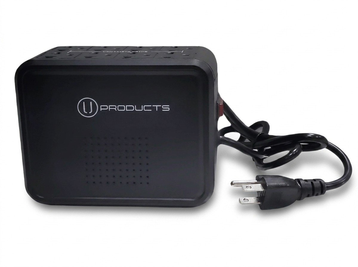 Protector de Voltaje UK con Supresor de pico 8 Tomas 110V 1200VA